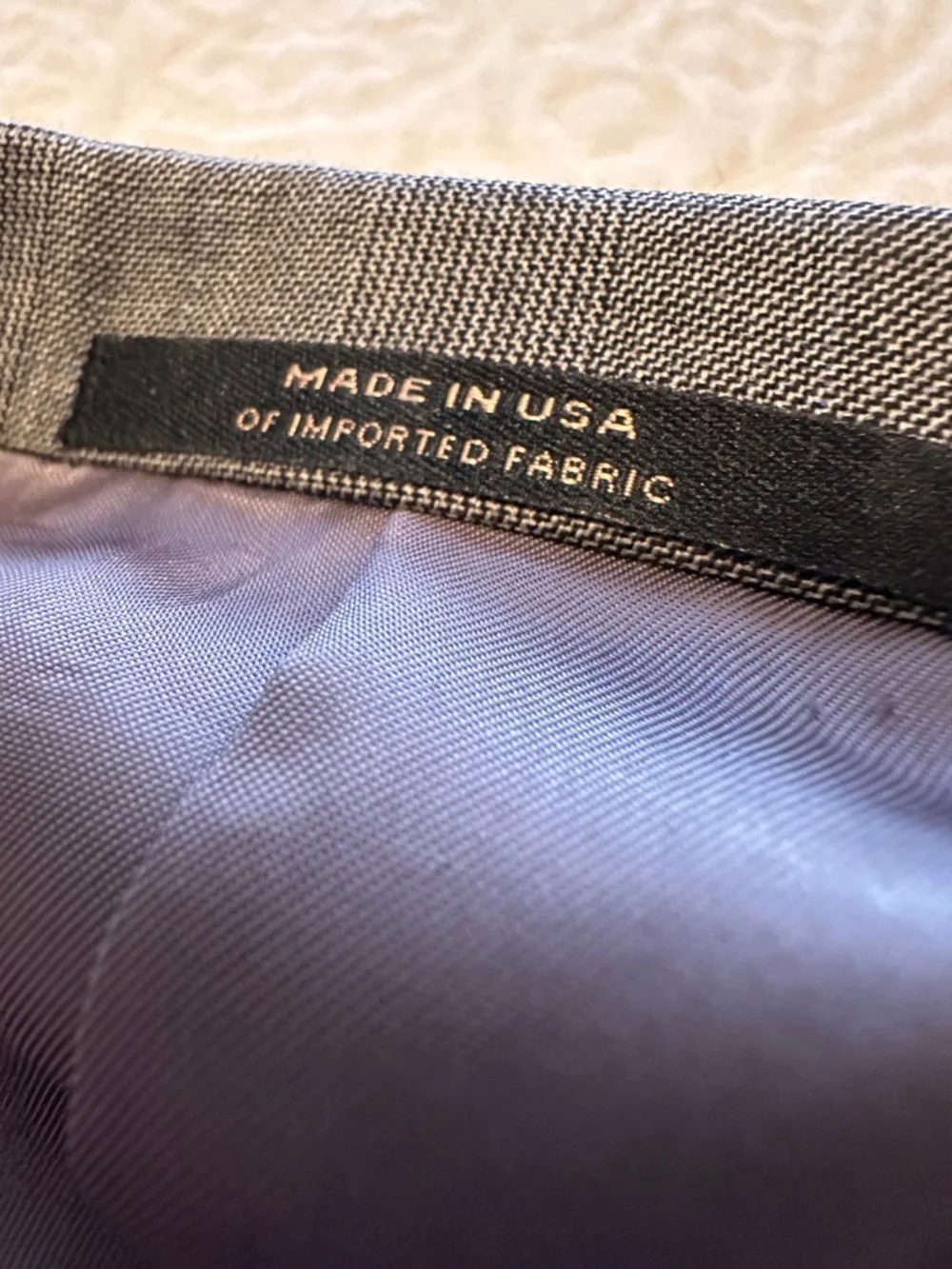 Hart Schaffner Marx Men's Light Gray Two-Button Suit Jacket - Picture 12 of 16